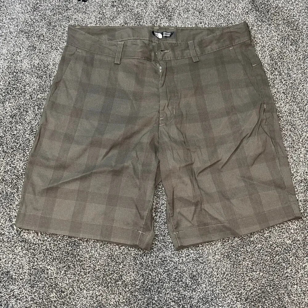 The North Face Shorts Mens 34x 10 Brown Golf Chino Lightweight Hiking Outdoors